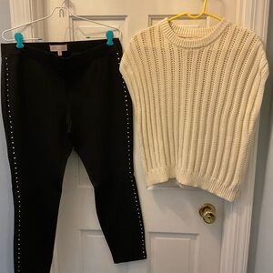 Philosophy Black Studded Leggings